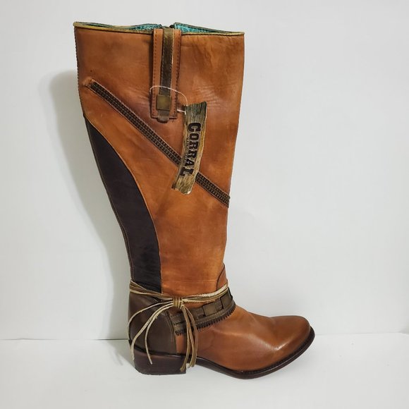 Corral Shoes - NWT Corral C2961 Tall Fashion leather riding boots western tan brown